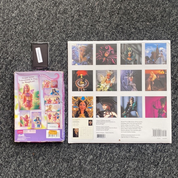 NEW/Unopened Rare Collectible Barbie 2002 Calendar, 2005 Valentines and Magnet - Picture 2 of 8